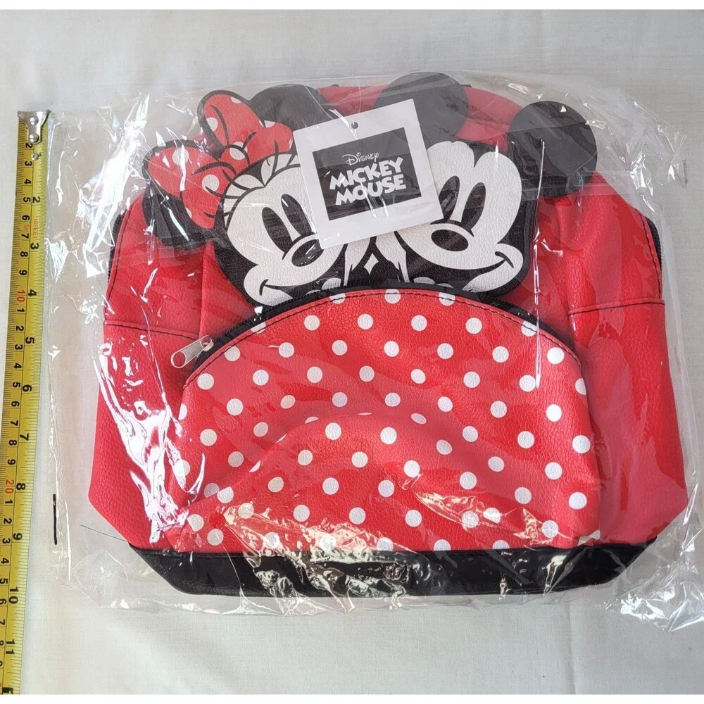 Disney Mickey Minnie Mouse Mini Backpack NWT Red